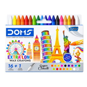Doms Extra Long Wax Crayons 16 Shades by StatMo.in