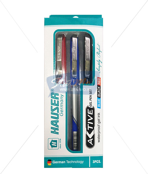 Hauser Active Gel Pens Set of 3 by StatMo.in