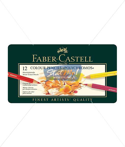 Faber Castell Polychromos Artists Colour Pencil 12 Shades by StatMo.in