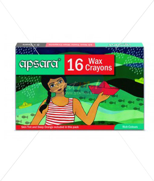 Apsara 16 Wax Crayons by StatMo.in