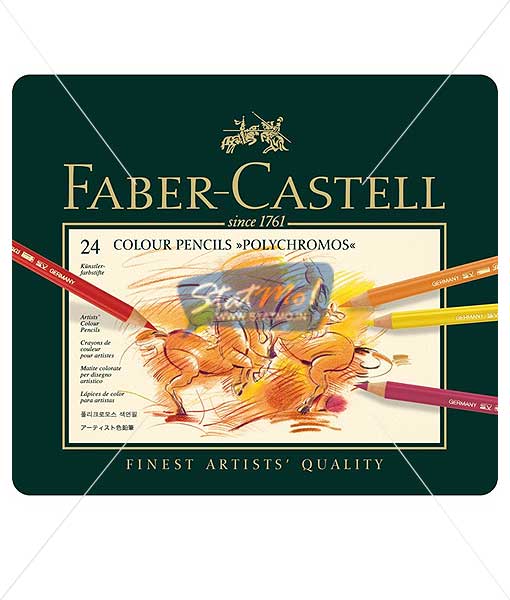 Faber Castell Polychromos Artists Colour Pencil 24 Shades by StatMo.in