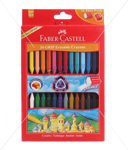 Faber Castell 24 Grip Erasable Crayons by StatMo.in