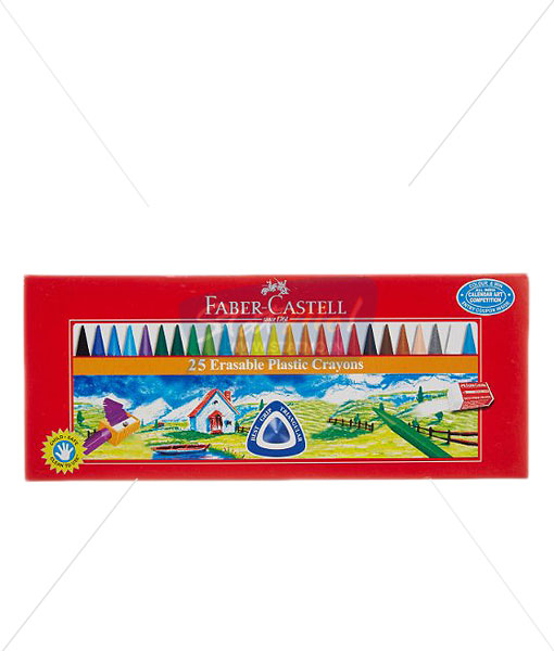 Faber Castell 25 Erasable Plastic Crayons by StatMo.in