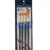 Faber Castell 4 Paint Brushes Synthetic Hair Flat Brush by StatMo.in