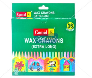 Camlin Extra Long Wax Crayon 36 Shades by StatMo.in