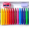 Camlin Plastic Crayon 15 Shades Assorted Shades by StatMo.in