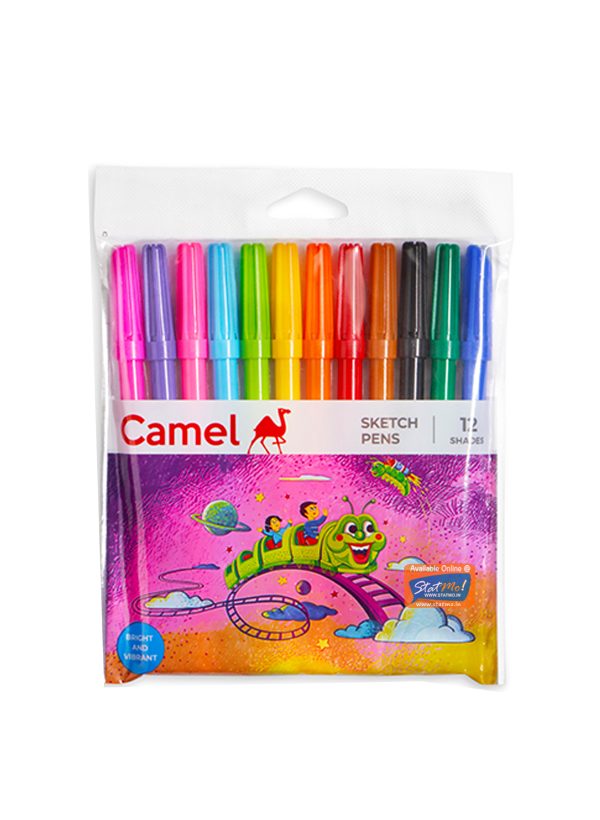 Camlin Sketch Pens 12 Shades by StatMo.in