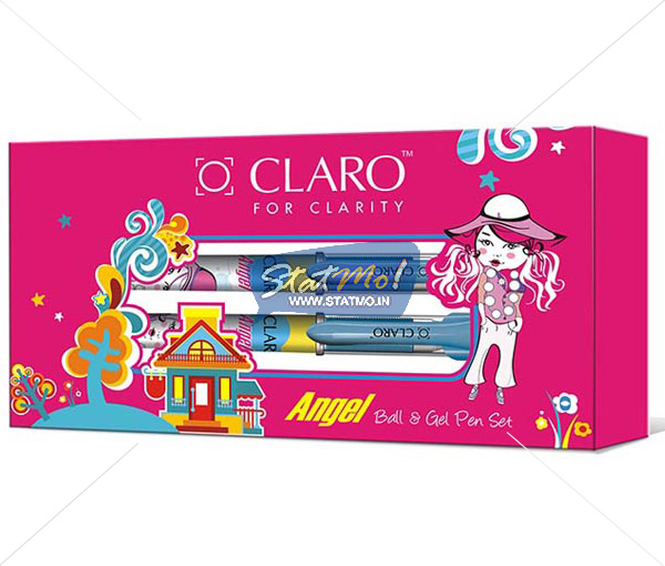 Claro Angel Ball and Gel Pen Set of 5 by StatMo.in