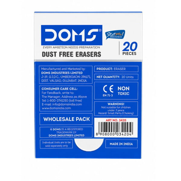 Doms Dust Free Eraser by StatMo.in