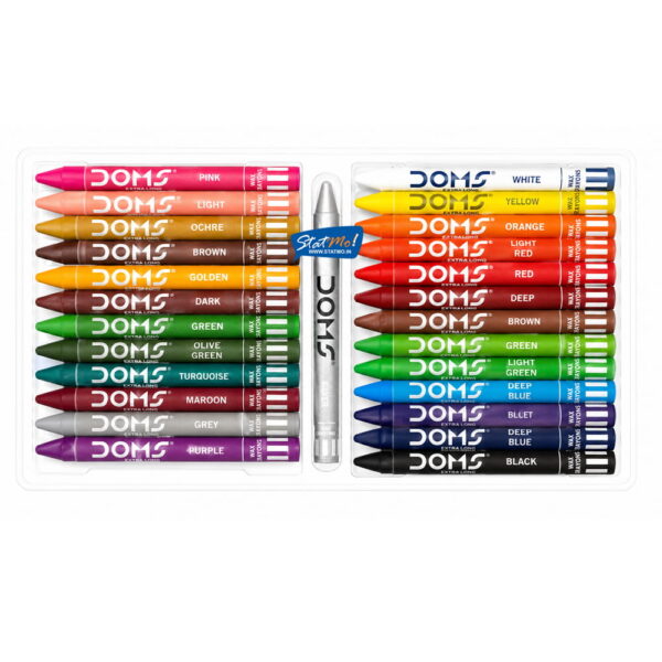 Doms Extra Long Wax Crayons 25 Shades by StatM.in