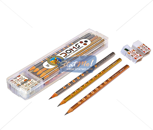 Doms Groove Slim Triangle Pencils by StatMo.in