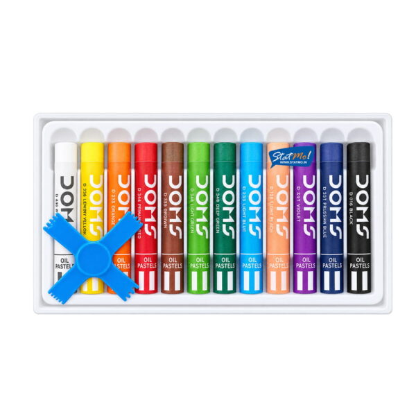 Doms Oil Pastel 12 Shades by StatMo.in