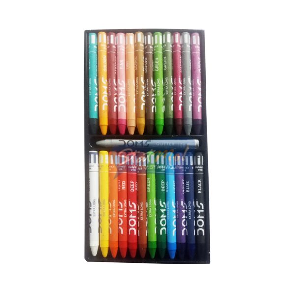 Doms Wax Crayons 24 Shades by StatMo.in