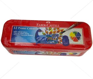 Faber Castell 12 Poster Colours Tin Pack by StatMo.in