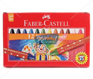 Faber Castell 12 Wax Crayons by StatMo.in