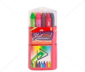 Faber Castell 15 Triangular Wax Crayons by StatMo.in