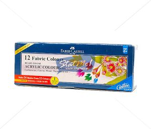 Faber Castell Fabric Colours 12 Shades by StatMo.in