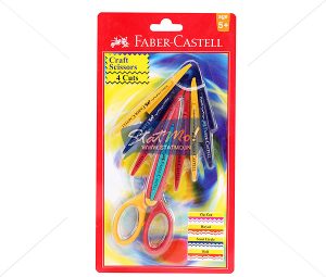 Faber Castell Scissors Craft 4 Designs Cutting by StatMo.in