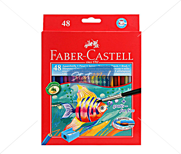 Faber Castell WS Colour Pencils FL 48 Shades by StatMo.in