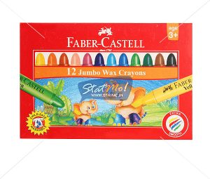 Faber Castell Wax Crayon Jumbo 12 Shades by StatMo.in