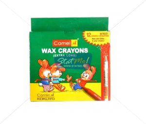 Camlin Extra Long Wax Crayon 12 Shades by StatMo.in