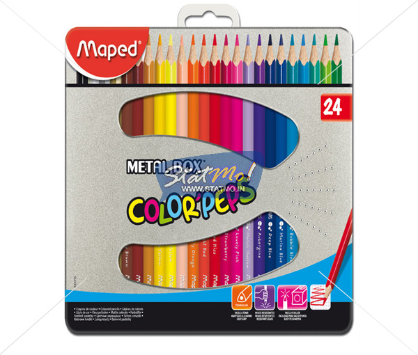 Maped Color Pencil 24 Shedes by StatMo.in