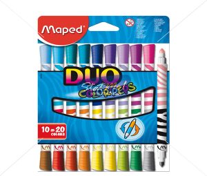 Maped Felt Pens Duo X 10 In Cardboard Pack by StatMo.in