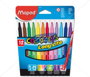 Maped Felt Pens X 12 In Cardboard Pack by StatMo.in