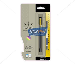 Parker Vector Matte Black GT Roller Ball Pen by StatMo.in