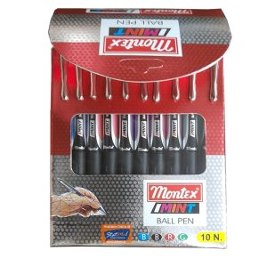 Montex Mint Ball Pens (Pack of 10) by StatMo.in