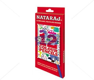 Nataraj Colour Pencils 12 Full Size by StatMo.in