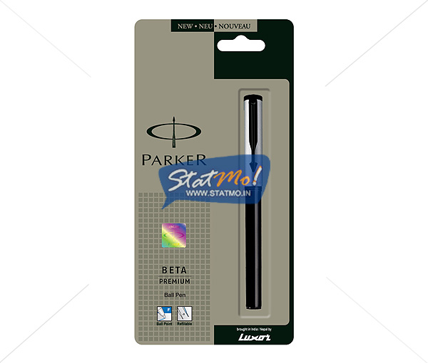 Parker Beta Premium Silver Ball Pen by StatMo.in