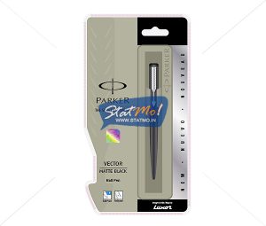 Parker Vector Matte Black CT Ball Pen by StatMo.in