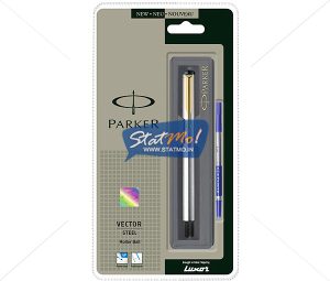 Parker Vector Stainless Steel GT Roller Ball Pen by StatMo.in