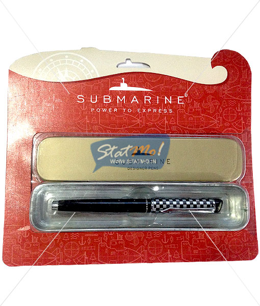 Submarine Chekers Cross Roller Pen by StatMo.in