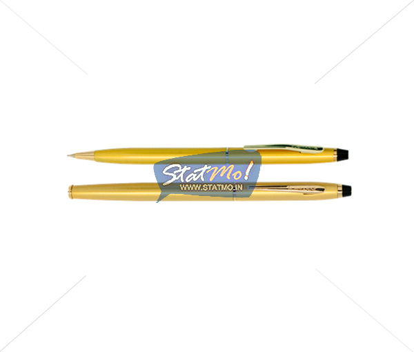 Submarine Cris Gold Ball and Roller Pen Set by StatMo.in