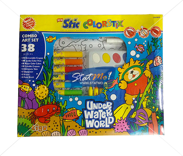 Stic Colorstix Under Water World 38 Combo Art Set by StatMo.in