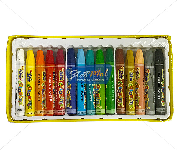 Stic Colorstix Hexa Oil Pastels 12 Color Set by StatMo.in