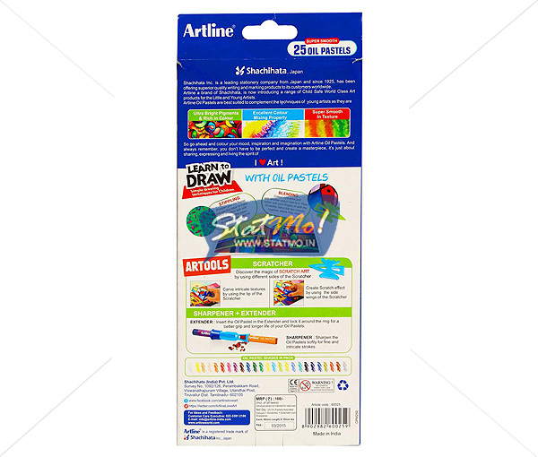 Artline Oil Pastels 25 Shades by StatMo.in