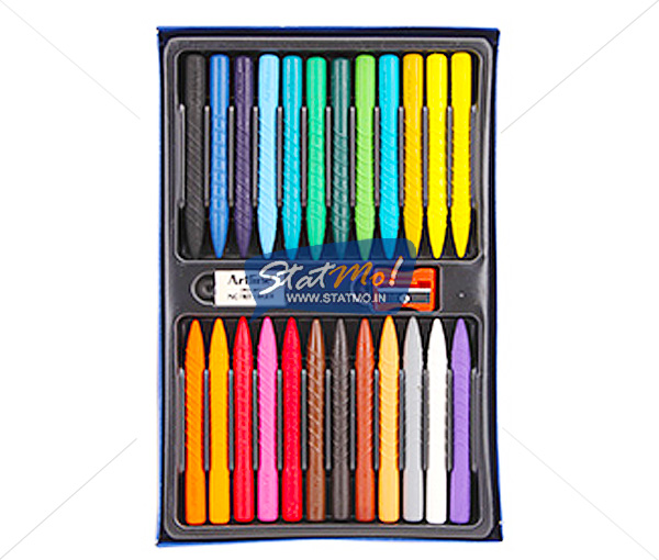 Artline 24 Gripper Plastic Crayons by StatMo.in