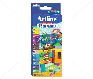 Artline Oil Pastels 15 Shades by StatMo.in