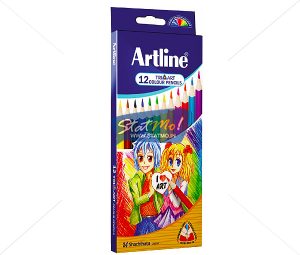 Artline Tri Art Colour Pencils Set of 12 by StatMo.in