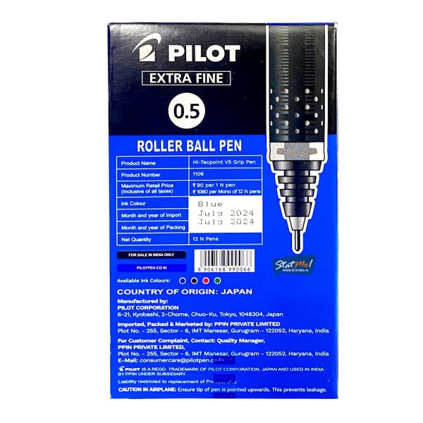 Pilot Hi-Tecpoint V5 Grip Pen by StatMo.in