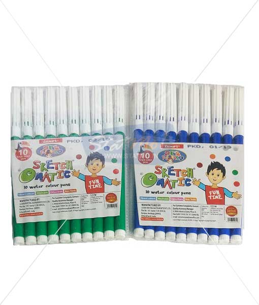 Luxar Sketch O Matic 10 Water Colour Pens by StatMo.in