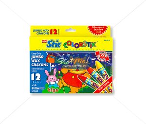 Stic Colorstix 12 Jumbo Wax Crayons by StatMo.in