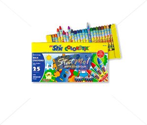 Stic Colorstix 25 Extra Long Wax Crayons by StatMo.in