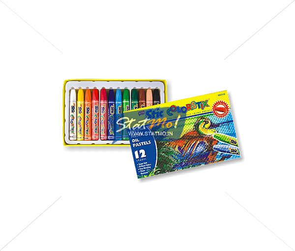 Stic Colorstix Hexa Oil Pastels 12 Color Set by StatMo.in