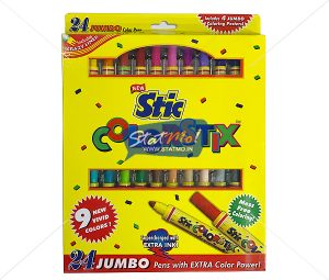 Stic Colorstix Jumbo Color Pens 24 Color Set by StatMo.in