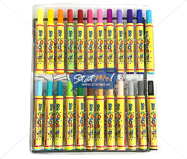 Stic Colorstix Jumbo Color Pens 24 Color Set by StatMo.in