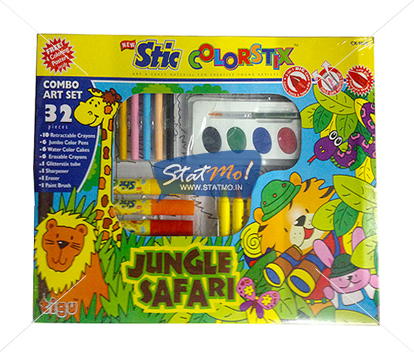 Stic Colorstix Jungle Safari 32 Combo Art Set by StatMo.in